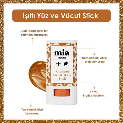 Shiny Stick for Face and Body by Mia Clinica - 17 grams
