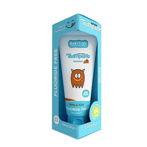 Babyton Bio-Kokosnuss-Zahnpasta für Babys und Kinder 50g