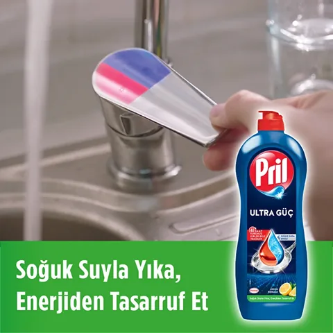 Pril Hand Wash Liquid Dishwashing Detergent 675 gr (lemon 5+ Effect, Self-degreasing Effect)