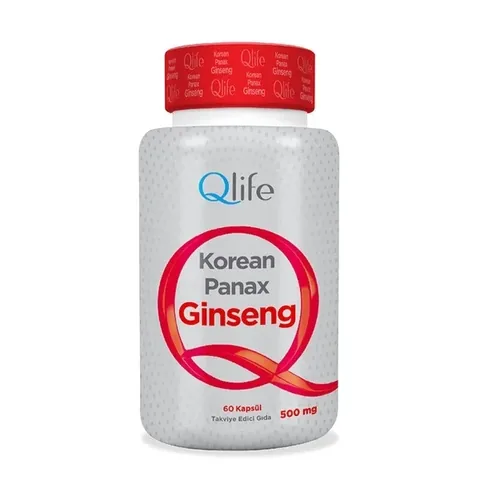 Qlife Korean Panax Ginseng Kapseln - 60 Stück