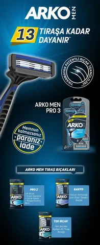 Arko أركو للرجال شفرات حلاقة للحمام 5 قطع