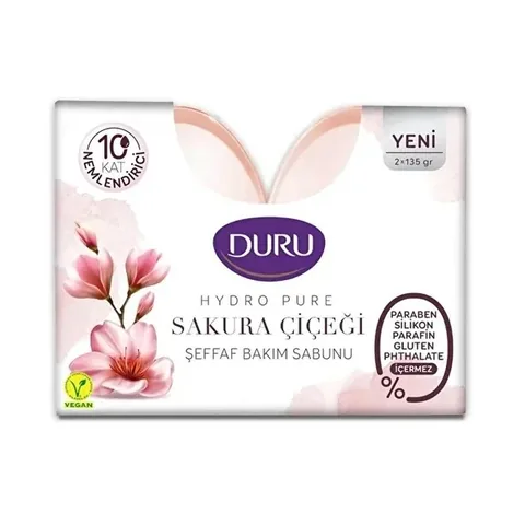 Мыло Duru Hydro Pure с цветком сакуры - 2 x 135 г