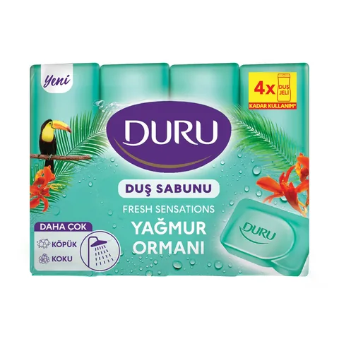 Duru Solid Soap Fresh Sensations Rain Freshness 4x150 gr