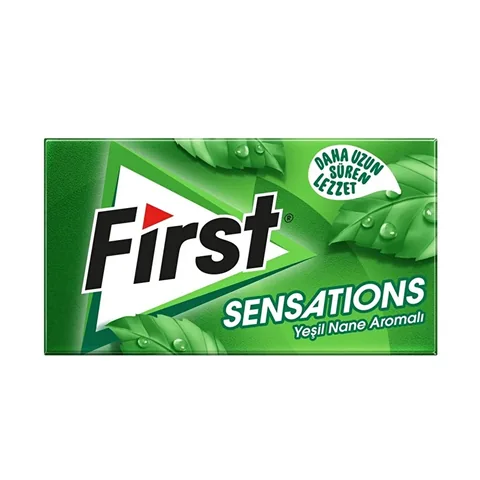 First Sensations Grüner Minze Kaugummi – Erfrischender Kaugummi 27g