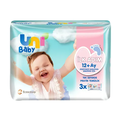 Uni Baby First Step Wet Wipes 3x52 pcs