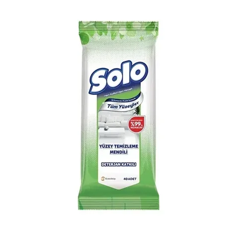 Solo Desinfektionsoberflächenreinigungstücher - 40 Stück