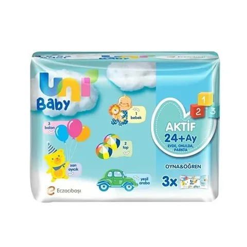 Uni Baby Feuchttücher 3er-Pack
