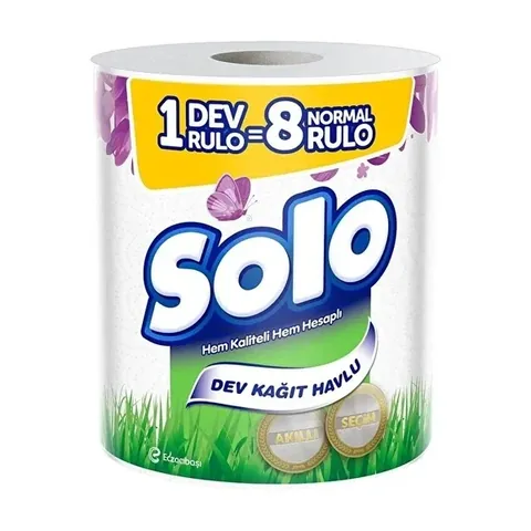 Solo Giant Handtuch - 8 Rollen, ultraweich und saugfähig
