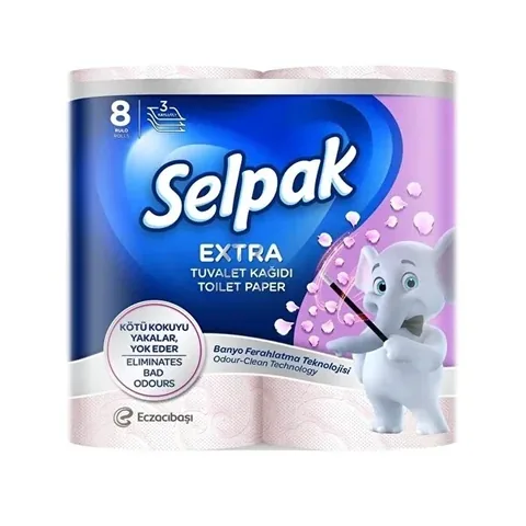 Selpak Extra Frisch Duftendes Toilettenpapier 8er-Pack