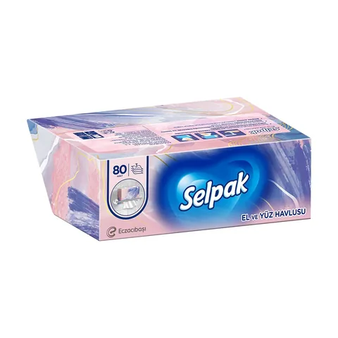 Selpak Hygienetücher für Hände und Gesicht 80 Stück