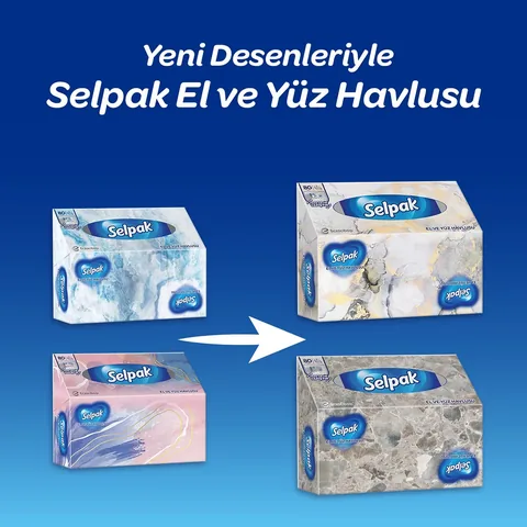 Selpak Hygienetücher für Hände und Gesicht 80 Stück