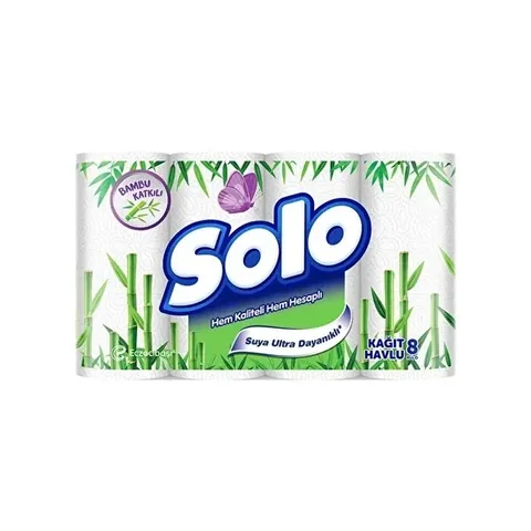 Solo Bambus-Papierhandtücher - 8er-Pack