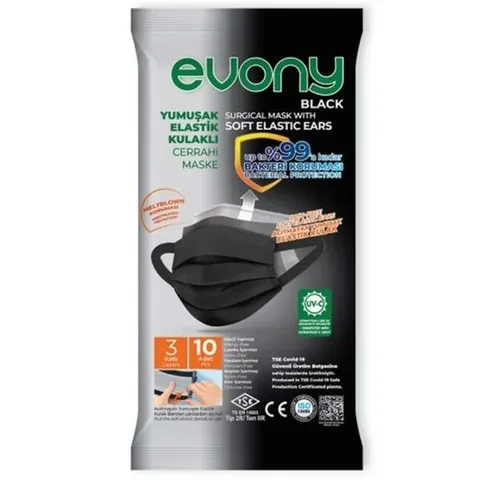 Evony Schwarze Weiche Elastische Ohrmasken