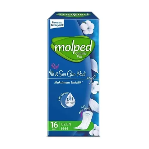 Molped Tagesbinden 16 Stück - Atmungsaktiv, Hautfreundlich & Halal