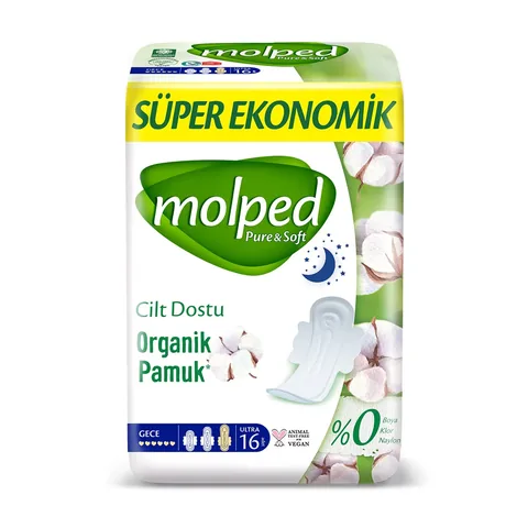 Molped Pure &amp; Soft Super Eco Night 16's