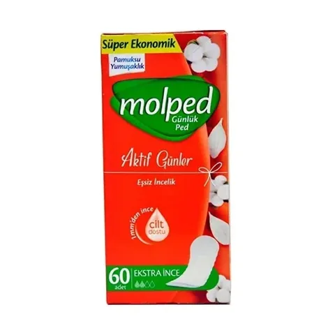Molped Tagesbinden 60 Stück - 3D Barriere, 30% breiter, auslaufsicher