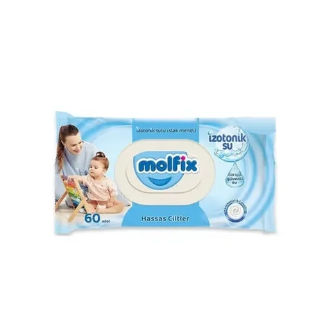 Molfix Isotonische Sensitiv Haut Feuchttücher - 60 Stück