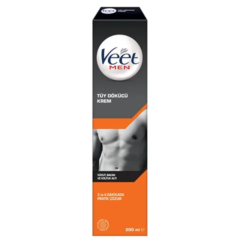 Veet Männer Haarentfernungscreme für normale Haut, 200 ml