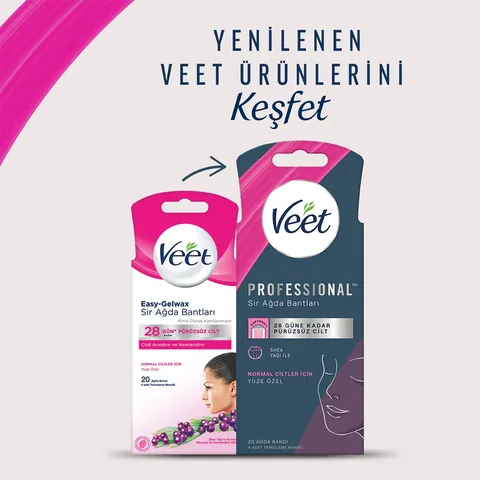 Veet شرائح شمع فيت للوجه 20 قطعة 1