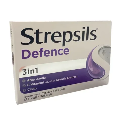 Strepsils Defence Food Supplement 12 Lozenges