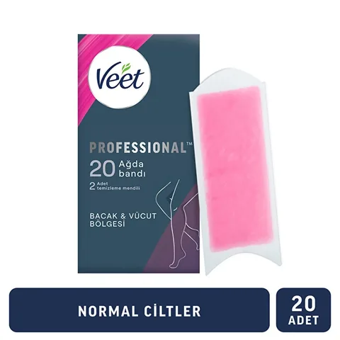 Veet شرائح شمع فيت بروفيشنال للبشرة العادية ٢٠ قطعة