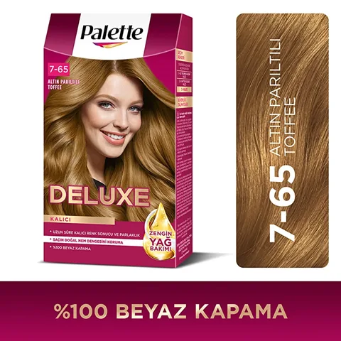 Palette Deluxe Haarfarbe 7-65 Goldschimmer Toffee - Langanhaltender Glanz