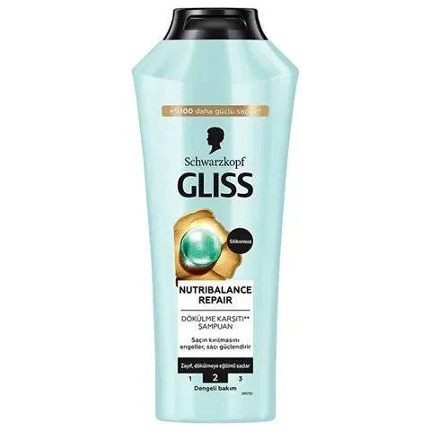 Gliss شامبو جليس نيوتريبالانس لإصلاح الشعر 400 مل بريبايوتيك وماء البتولا