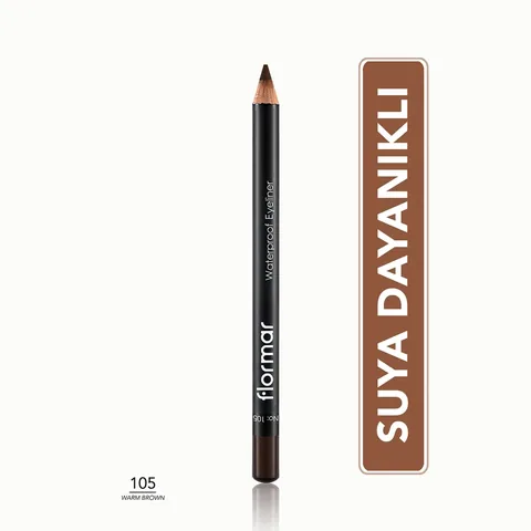 Flormar Waterproof Eyeliner 105 warm Brown