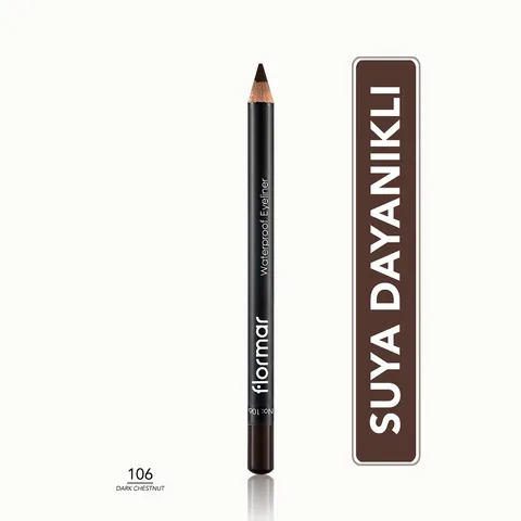 Flormar Wasserfester Eyeliner 106 Dunkelbraun