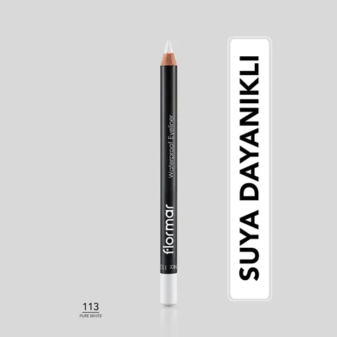 Flormar Waterproof Eyeliner 113 pure White