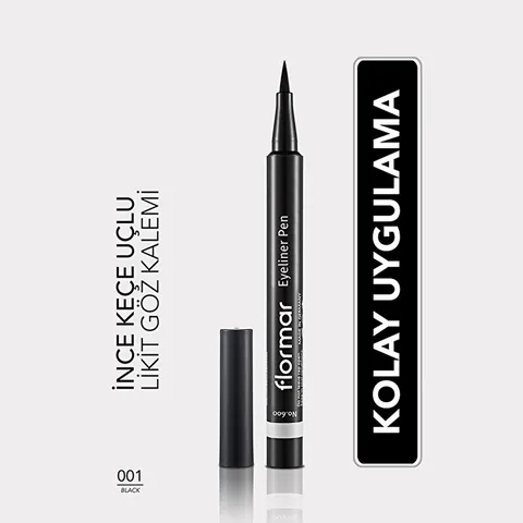 Flormar Intense Pigmented And Felt Tip Matte Pencil Eyeliner 001 black
