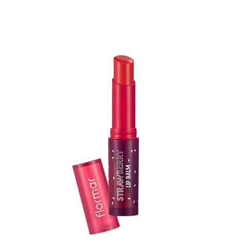 Flormar Erdbeer Lippenbalsam - Tönende Feuchtigkeitspflege & SPF 15
