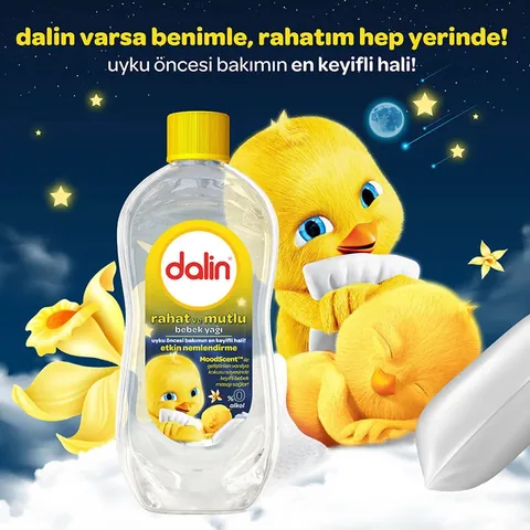 Dalin Happy Baby Öl 200ml - Weichmacher &amp; Beruhigung für empfindliche Haut
