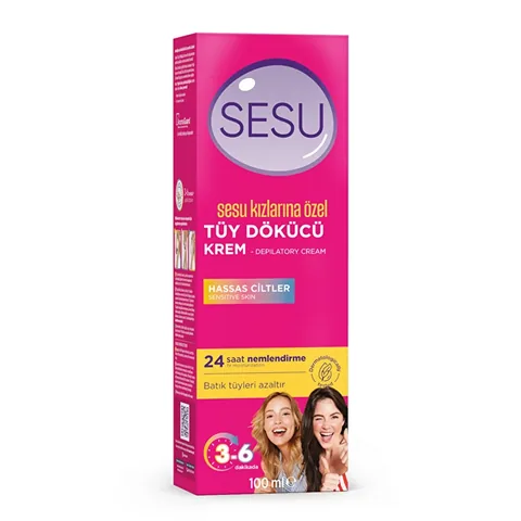 Sesu Haarentfernungscreme für glatte Haut 100ml