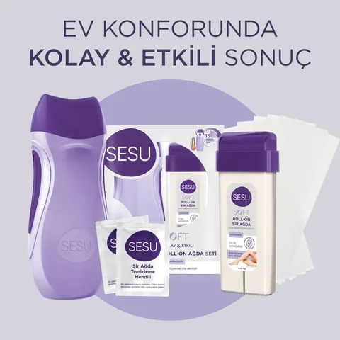 Sesu Soft Roll-On Wachs Set für glatte Haarentfernung und Hautpflege