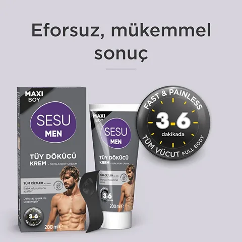Sesu Männer Haarentfernungscreme 200ml