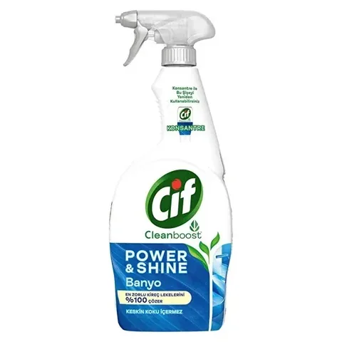 Cif Power Shine Очиститель для ванной и удаление известкового налета 750 мл