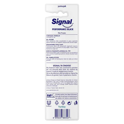 Signal Performance Black Zahnbürste 1+1