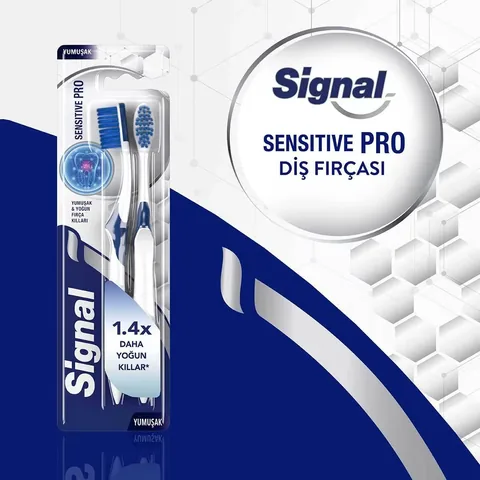 Signal فرشاة أسنان سيجنال للعناية الاحترافية ناعمة 1+1