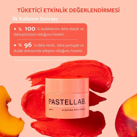 Маска для губ на ночь Персик от Pastellab