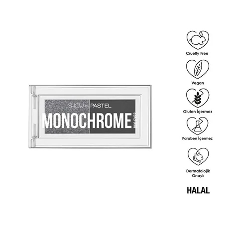Show von Pastel Monochrome Duo Lidschattenpalette 32 Blackout