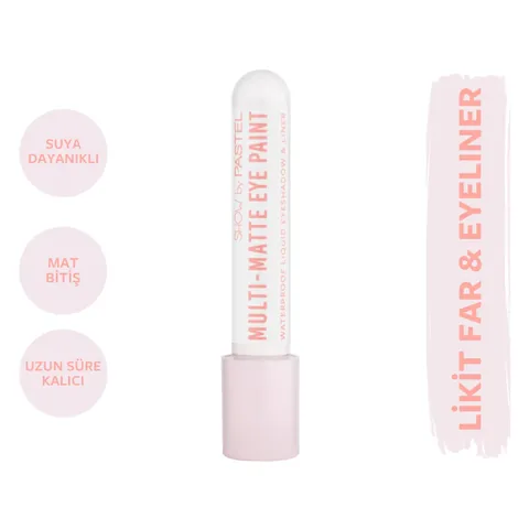 Pastel Show By Multi Matte Eye Paint - Matte Liquid Eyeshadow and Eyeliner No: 80