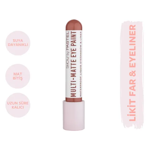 Show By Pastel Multi-matte Eye Paint Waterproof Eyeshadow & Liner Waterproof Matte Liquid Eyeshadow And Eyeliner 85 count Less