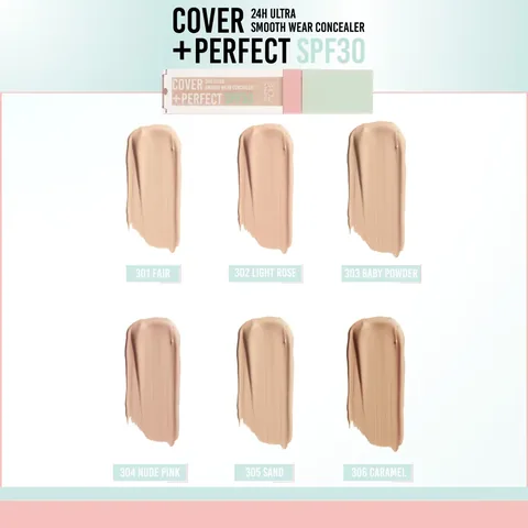 Show By Pastel Cover+perfect Concealer Spf30 ultra Concealer 301 fair