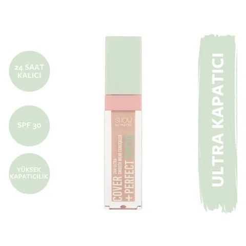 Show By Pastel Cover+perfect Concealer Spf30 ultra Concealer 302 light Rose