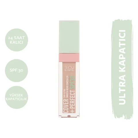 Show By Pastel Cover+perfect Concealer Spf30 ultra Concealer 304 nude Pink