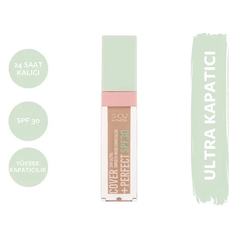 Show By Pastel Cover+perfect Concealer Spf30 ultra Concealer 306 caramel