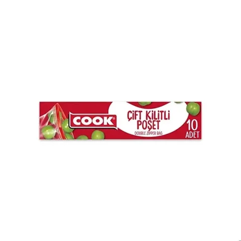 Cook أكياس طهي بسحاب مزدوج 10 قطع