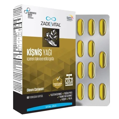 Zade Vital Coriander Oil 300 mg 60 capsules