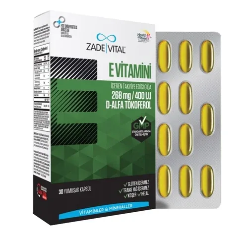 فيتامين E 30 كبسولة من زايد فيتال Zade Vital